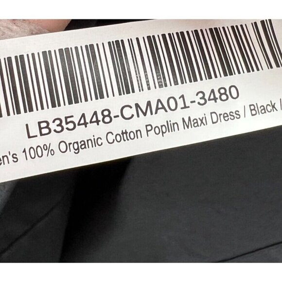 Quince Women's Black Organic Cotton Sleeveless Maxi Dress sz XS NWT Pockets - Picture 6 of 7